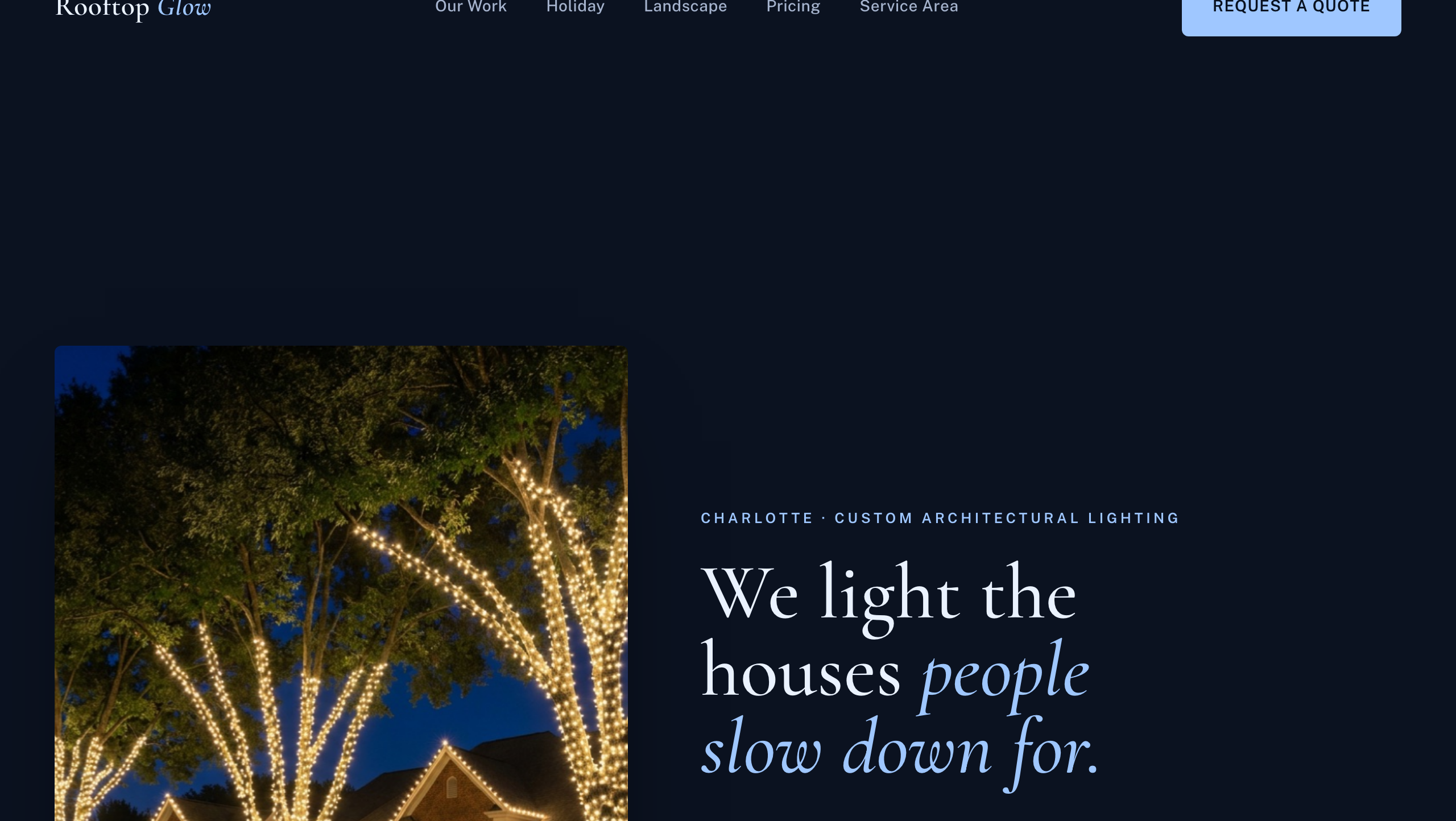 Rooftop Glow site preview
